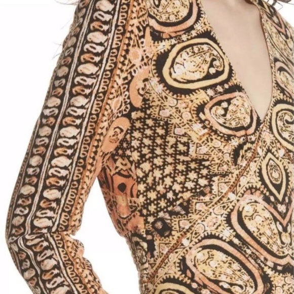Free People Boho Paisley Crop Top Blouse - Picture 4 of 16